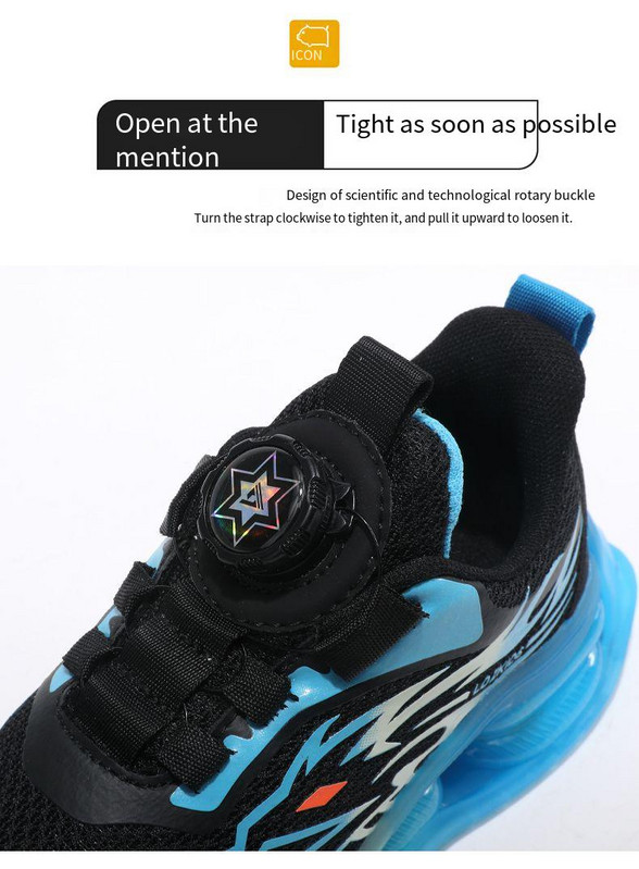 Modes bērnu skriešanas apavu vieglie zēnu apavi elpojoši sietveida zēnu apavi