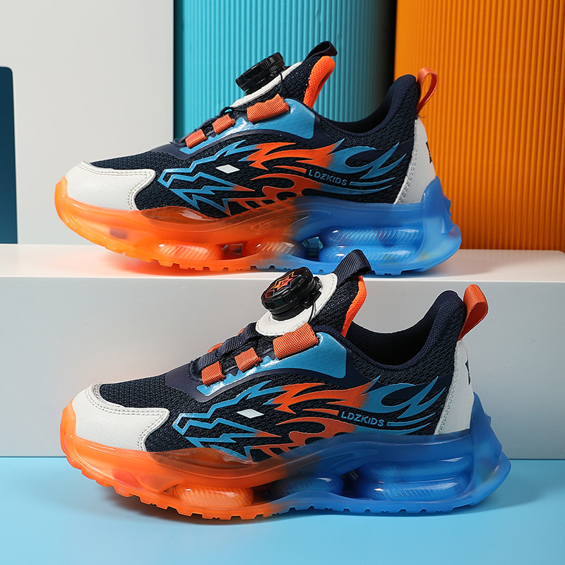 Modes bērnu skriešanas apavu vieglie zēnu apavi elpojoši sietveida zēnu apavi