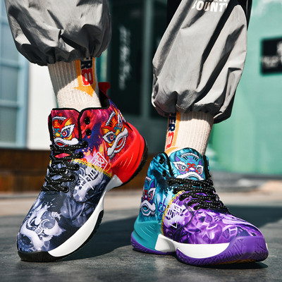 Vyriški batai Vyriški sportiniai batai Gamintojas Profesionalūs krepšinio batai Atsparūs dėvėjimui porai kvėpuojantys grafiti krepšinio bateliai