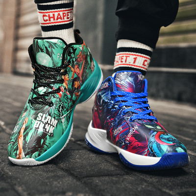 Vyriški batai Vyriški sportiniai batai Gamintojas Profesionalūs krepšinio batai Atsparūs dėvėjimui porai kvėpuojantys grafiti krepšinio bateliai
