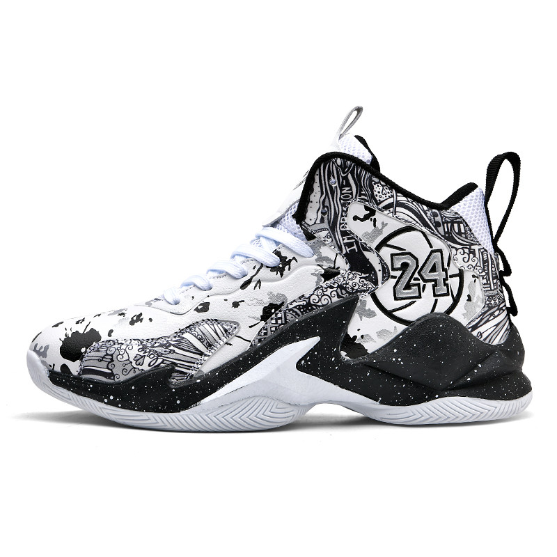 Vyriški batai Vyriški sportiniai batai Gamintojas Profesionalūs krepšinio batai Atsparūs dėvėjimui porai kvėpuojantys grafiti krepšinio bateliai