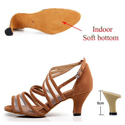 Lotynų Amerikos šokių bateliai Moteriški Salsa Tango Vakarėlis Šokių Batai Kavos Raudoni Juodi Merginų aukštakulniai sandalai Džiazo sportbačiai