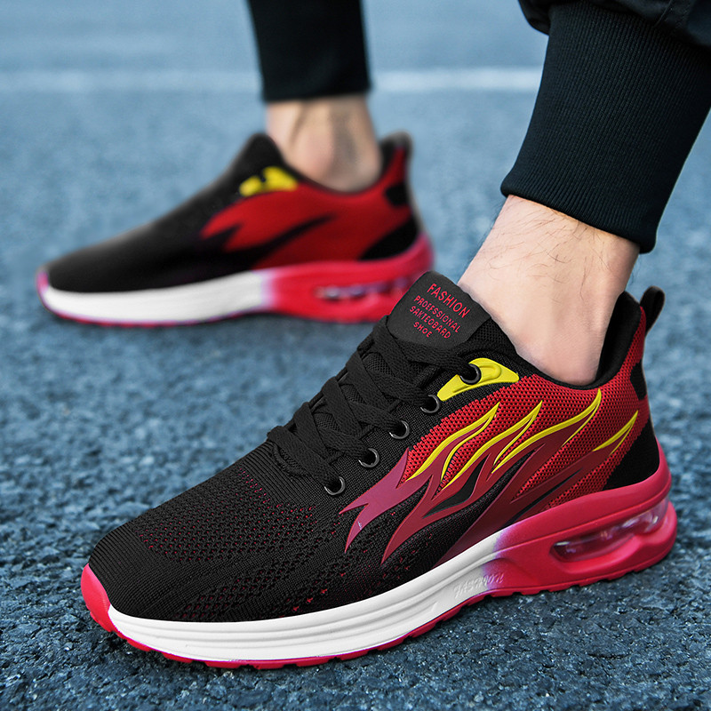 Vyriški bėgimo bateliai Unisex Madingi kvėpuojantys sportbačiai Oro pagalvėlė Minkšti, patogūs lauko sportiniai laisvalaikio batai