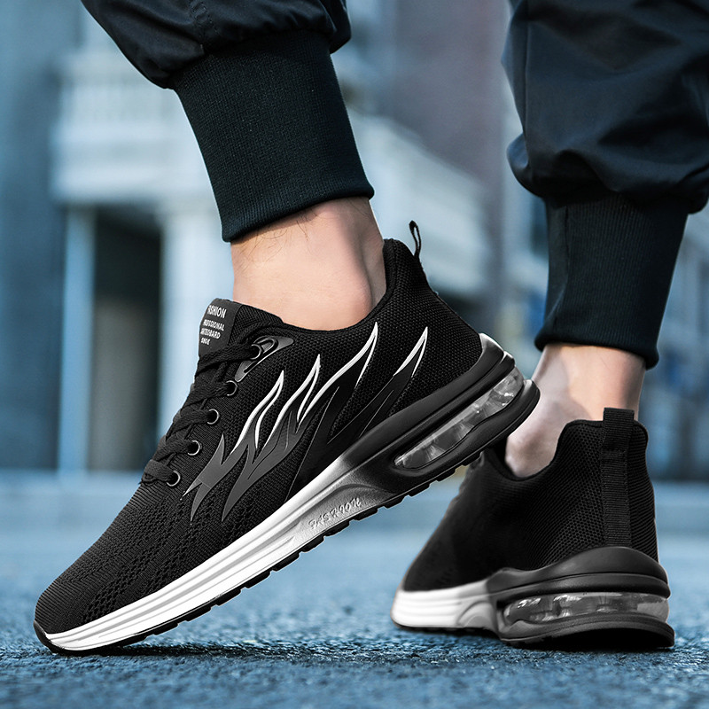 Vyriški bėgimo bateliai Unisex Madingi kvėpuojantys sportbačiai Oro pagalvėlė Minkšti, patogūs lauko sportiniai laisvalaikio batai