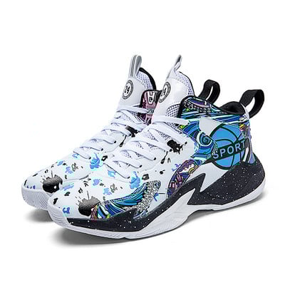 Jaunu pāru basketbola apavi vīriešu sporta apavi sieviešu elpojoši amortizatori neslīdoši nodilumizturīgi vingrošanas sporta apavi