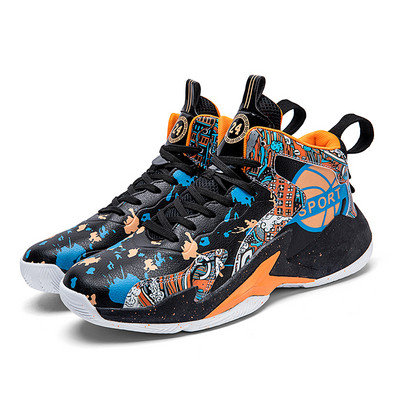 Jaunu pāru basketbola apavi vīriešu sporta apavi sieviešu elpojoši amortizatori neslīdoši nodilumizturīgi vingrošanas sporta apavi