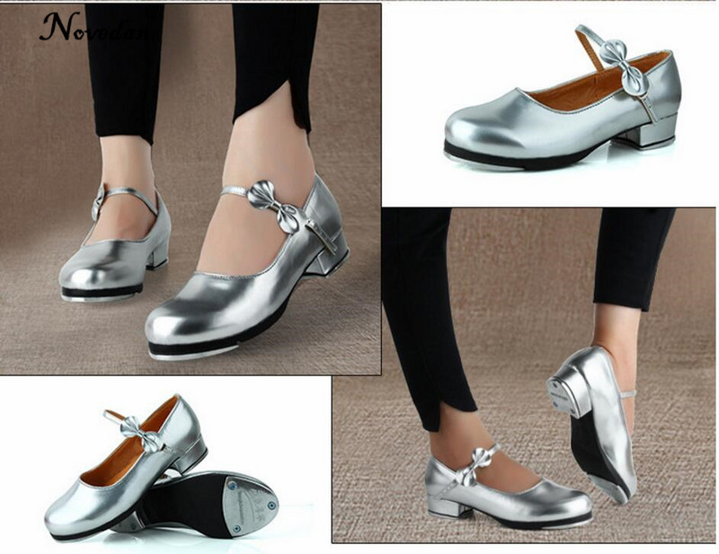 Nove ženske cipele za step, djevojčice, sjajna lakirana PU koža s vezicama, crno-bijele crvene, dječje cipele za step, učiteljske cipele za ples na pozornici