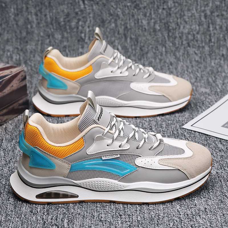 2023 m. nauji kasdieniai vyriški bėgimo bateliai, pagalvėlės, kvėpuojantys tinkliniai batai, patogūs sportiniai treniruokliai, vyriški sportbačiai