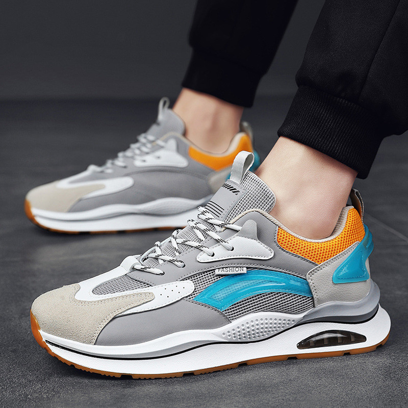 2023 m. nauji kasdieniai vyriški bėgimo bateliai, pagalvėlės, kvėpuojantys tinkliniai batai, patogūs sportiniai treniruokliai, vyriški sportbačiai