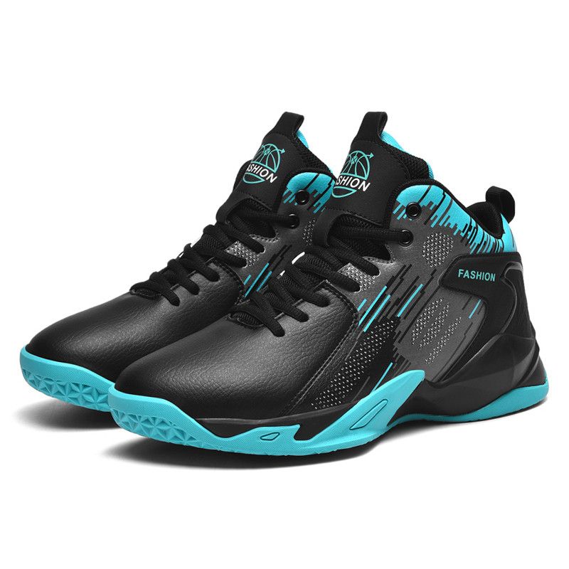 Bőr férfi kosárlabdacipők férfi magas szárú tornacipők 2022 unisex nagy méretű, kényelmes csúszásgátló