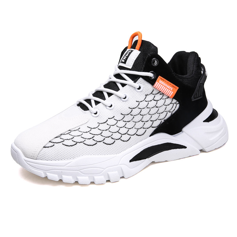 Voinsoon Fashion férfi lélegző hálós futócipők izzadságelnyelő szagtalanító sportcipők puha, finom hálós bélés férfi Sheos