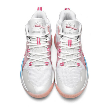 Λευκό ροζ ψηλά ανδρικά επαγγελματικά αθλητικά παπούτσια μπάσκετ 2021 Unisex Αντικραδασμικό μαξιλάρι Πλατφόρμας Καλάθια Παπούτσια Γυναικεία προπονητικά