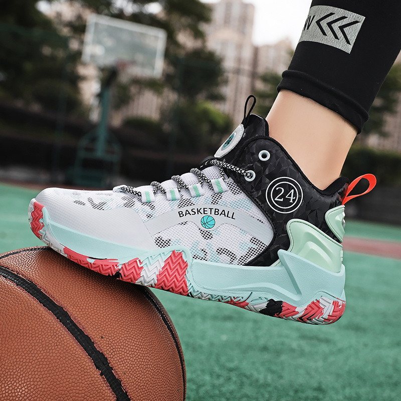 Vyriški aukštakulniai krepšinio bateliai Vyriški moteriški amortizuojantys lengvi krepšinio sportbačiai, kvėpuojantys sportbačiai 35–45