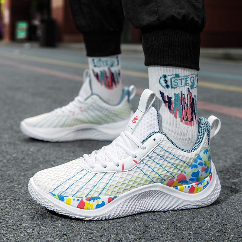 BOANXIL vasaras vīriešu sporta apavi āra amortizatori Nodilumizturīgi basketbola apavi Fitnesa treniņiem Sporta basketbola apavi