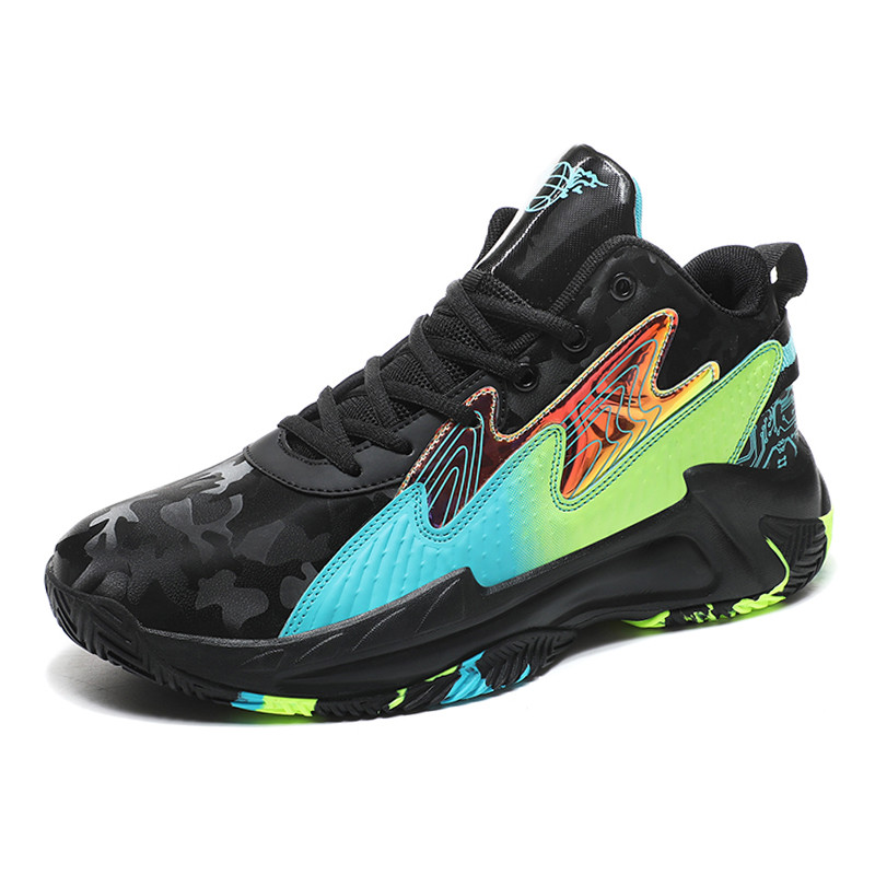 PU bőr férfi kosárlabdacipő magas felső szárú tornacipő férfi edzőcipő csúszásgátló Zapatillas Baloncesto Hombre