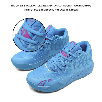 TopFight 2023 Melo Ball παπούτσια μπάσκετ για άντρες Γυναικεία αθλητικά παπούτσια μπάσκετ μεσαίας κοπής Ζευγάρι αναπνεύσιμες μπότες μπάσκετ