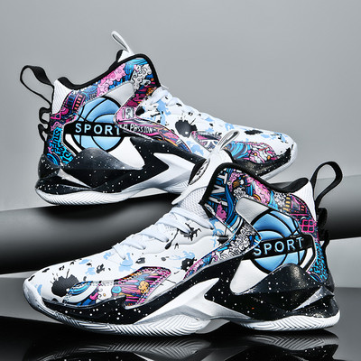 Vyriški krepšinio batai Aukštai kvėpuojantys vyriški batai kulkšnies Zapatillas Hombre Deportiva sportiniai dviejų atspalvių sportiniai batai vyrams Nauji