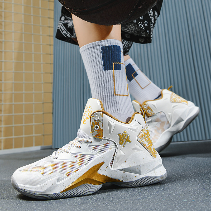 Vyriški krepšinio batai Aukštai kvėpuojantys vyriški batai kulkšnies Zapatillas Hombre Deportiva sportiniai dviejų atspalvių sportiniai batai vyrams Nauji