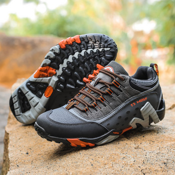 Outdoor Lover Трекинг обувки Мъжки водоустойчиви туристически обувки Планински ботуши Естествена кожа Тактически обувки за горски лов унисекс