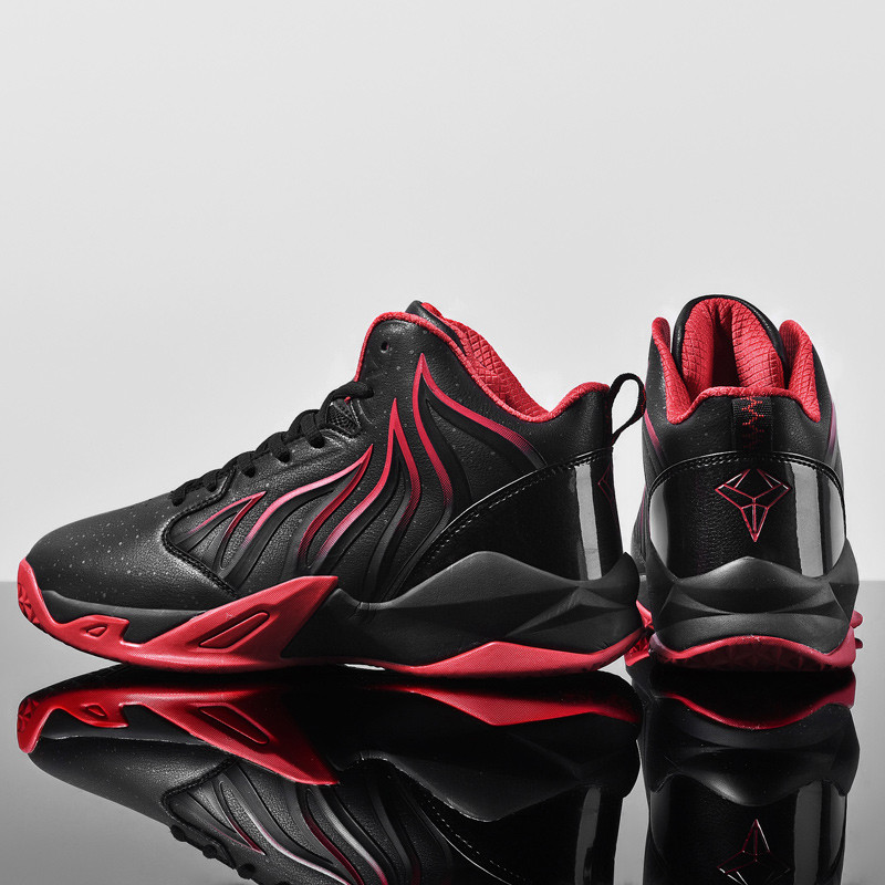 Zīmola vīriešu augstas augšdaļas neslīdoši basketbola apavi Moderni zēnu elpojoši sporta tenisa apavi Ērti sporta apavi sporta treniņiem