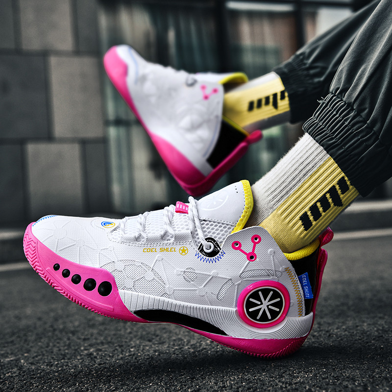 Nauji, 2022 m. madingi spalvingi krepšinio batai, vyriški sportiniai bateliai, sportiniai lauko sportiniai bateliai paaugliams, vyriški kvėpuojantys sportbačiai