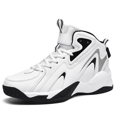 Zīmolu Vīriešu Augstas ādas basketbola apavi Rudens Ziemas Neslīdoši Treniņi Sporta apavi Ikdienas elpojoši tenisa apavi