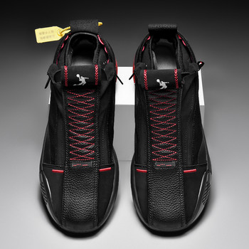 Модни удобни високи баскетболни обувки Мъжки омекотяващи баскетболни маратонки Унисекс Тренировъчни обувки за кошница Нови мъжки маратонки