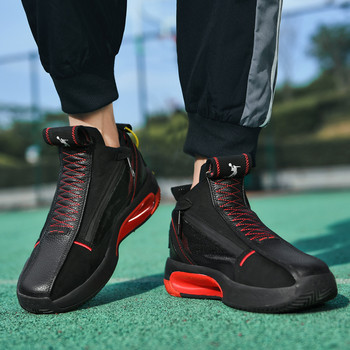 Модни удобни високи баскетболни обувки Мъжки омекотяващи баскетболни маратонки Унисекс Тренировъчни обувки за кошница Нови мъжки маратонки