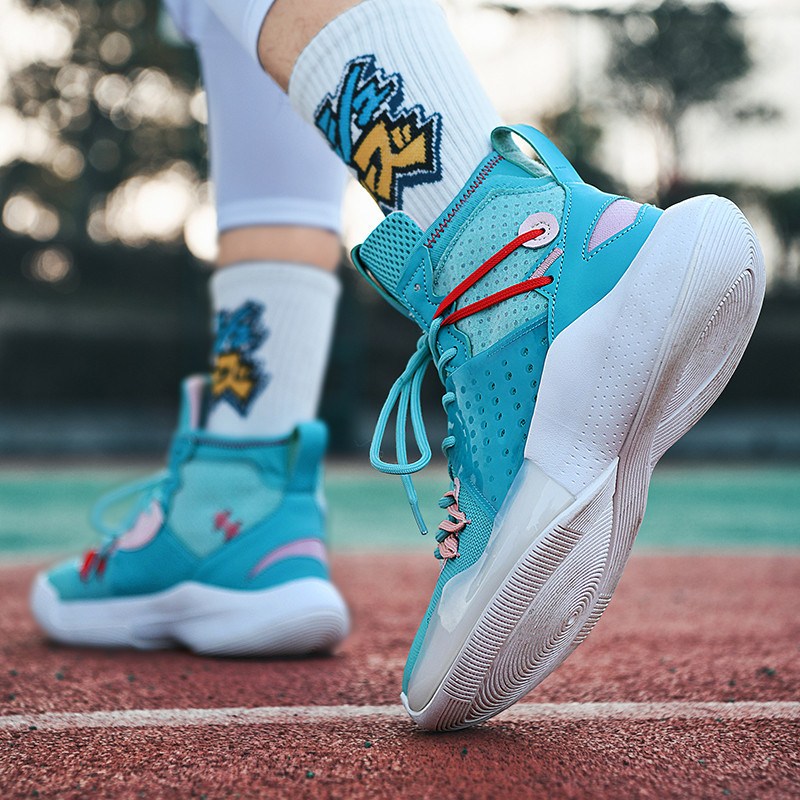 Augstas kvalitātes profesionālas vīriešu basketbola apavi liela izmēra 46 tīklveida kedas ar augstu augšdaļu vīriešu zīmols platformas trenažieri vīriešu grozs homme