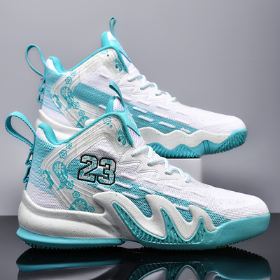 Új férfi tornacipő kosárcipő női minőségi kosárlabdacipő magas felső csúszásgátló kültéri sportcipő edzőcipő