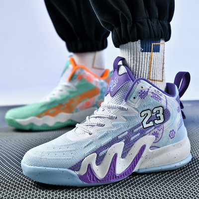 Új férfi tornacipő kosárcipő női minőségi kosárlabdacipő magas felső csúszásgátló kültéri sportcipő edzőcipő