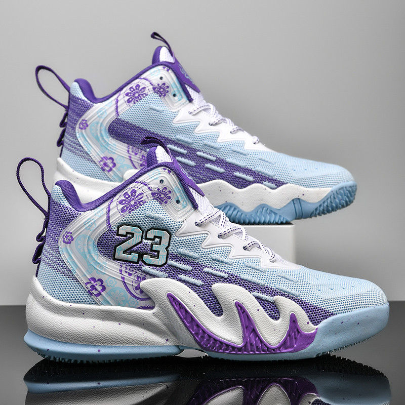 Új férfi tornacipő kosárcipő női minőségi kosárlabdacipő magas felső csúszásgátló kültéri sportcipő edzőcipő