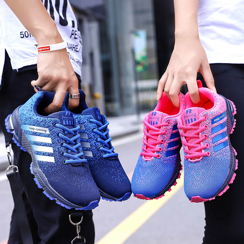 2020-as lila világos tornacipő, légáteresztő női futócipő, nagy méretű, 47-es könnyű, szabadtéri sportcipő női Deportivas Mujer