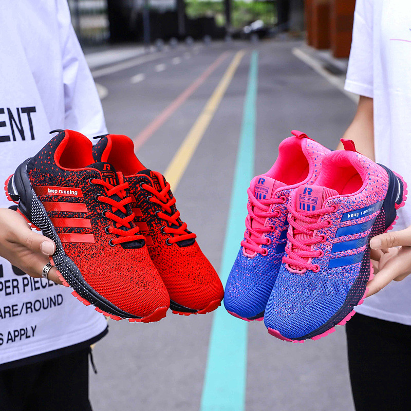 2020-as lila világos tornacipő, légáteresztő női futócipő, nagy méretű, 47-es könnyű, szabadtéri sportcipő női Deportivas Mujer