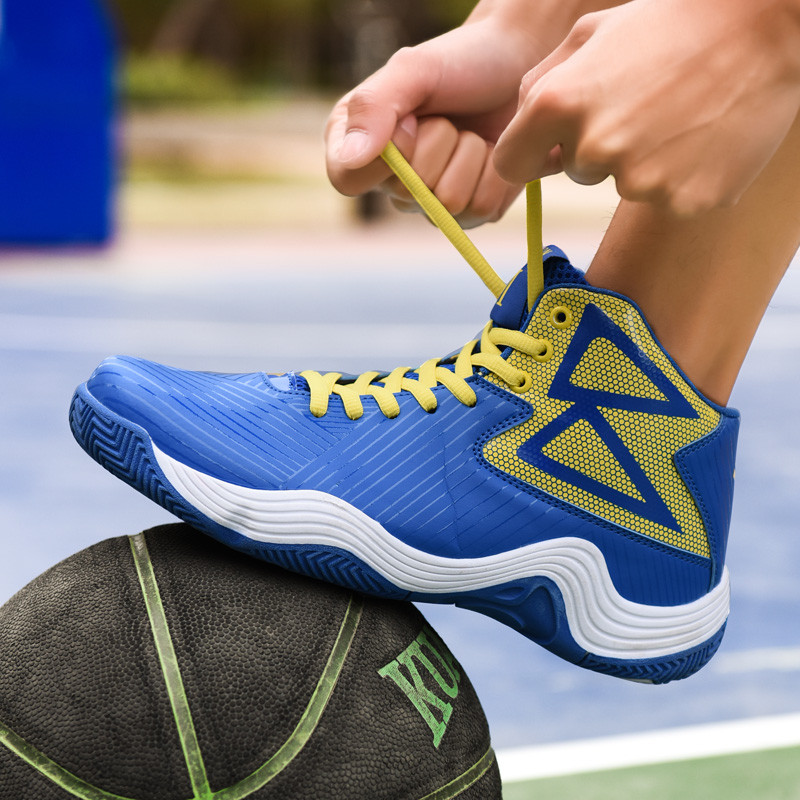 2021-es akciós piros kosárlabdacipő férfi, légáteresztő, magas felsőrészű sportcipő edzőtermi edzés Atlétikai kosárlabdacipők férfiaknak tinédzsereknek