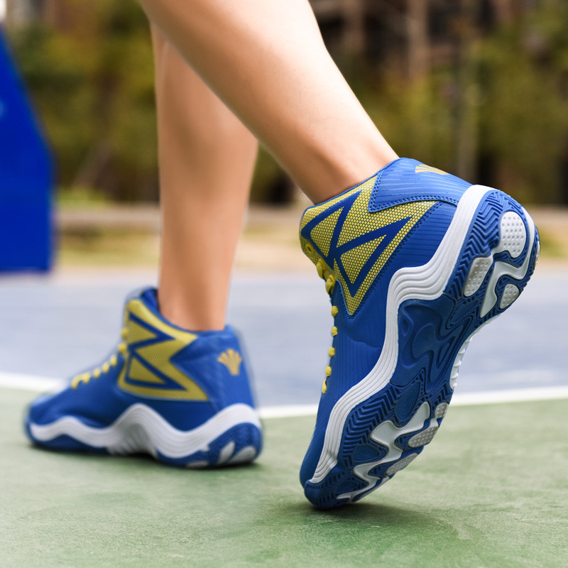 2021-es akciós piros kosárlabdacipő férfi, légáteresztő, magas felsőrészű sportcipő edzőtermi edzés Atlétikai kosárlabdacipők férfiaknak tinédzsereknek