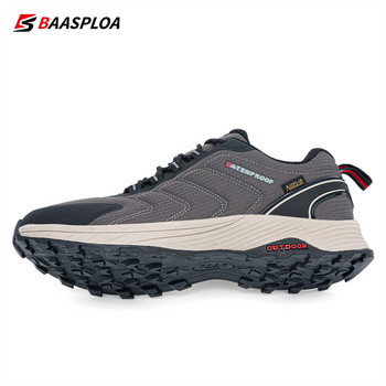 Baasploa Мъжки туристически обувки Устойчиви на износване маратонки Неплъзгащи се мъжки маратонки на открито Водоустойчиви леки мъжки обувки за ходене Удобни 2023
