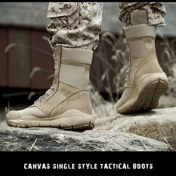 34 49 Μέγεθος Άνδρες Γυναικείες Υπέρελαφρα παπούτσια αναρρίχησης εξωτερικού χώρου Μπότες στρατού τακτικής εκπαίδευσης Καλοκαιρινή μπότα πεζοπορίας με δίχτυ που αναπνέει