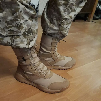 34 49 Μέγεθος Άνδρες Γυναικείες Υπέρελαφρα παπούτσια αναρρίχησης εξωτερικού χώρου Μπότες στρατού τακτικής εκπαίδευσης Καλοκαιρινή μπότα πεζοπορίας με δίχτυ που αναπνέει