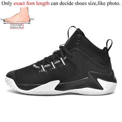 Légáteresztő férfi hálós kosárlabdacipők Férfi magas szárú tornacipők 2022 új, nagy méretű