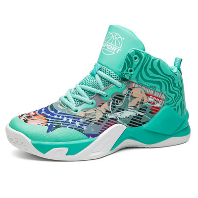 Μόδα Graffiti Print Παπούτσια Μπάσκετ Ανδρικά Αθλητικά Αθλητικά Αθλητικά Αθλητικά Παπούτσια Μπάσκετ για άνδρες και γυναίκες chaussures de basket