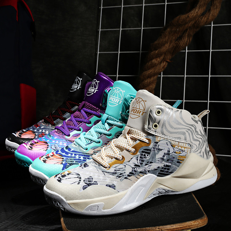 Μόδα Graffiti Print Παπούτσια Μπάσκετ Ανδρικά Αθλητικά Αθλητικά Αθλητικά Αθλητικά Παπούτσια Μπάσκετ για άνδρες και γυναίκες chaussures de basket