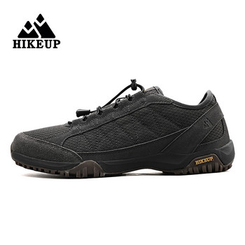 Ανδρικά παπούτσια πεζοπορίας HIKEUP Αθλητικά παπούτσια για πεζοπορία από ύφασμα με αναπνεύσιμο διχτυωτό ύφασμα Αθλητικά για άντρες Άνετο αναπνεύσιμο παπούτσι πεζοπορίας