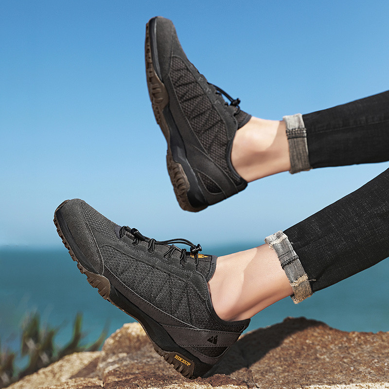 HIKEUP Férfi túracipő Légáteresztő hálós szövet Trekking tornacipő Kültéri Sport Férfi Kényelem Légáteresztő sétacipő