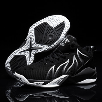 Μεγάλο μέγεθος 36-48 Ανδρικά παπούτσια μπάσκετ Αναπνεύσιμα ψηλά αθλητικά παπούτσια με αντικραδασμική προστασία Αθλητικά παπούτσια Άνετα μαύρα αθλητικά παπούτσια Zapatillas