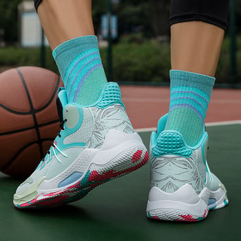 BOANXIL пролетни и летни флуоресцентни модни баскетболни обувки против хлъзгане омекотяване истински боен пакет защита спортни обувки