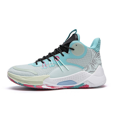 BOANXIL tavaszi és nyári fluoreszkáló divat kosárlabdacipők csúszásgátló párnázás valódi harci csomag védelem sportcipők