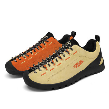 Нови външни мъжки туристически обувки Дишащи планински водоустойчиви дамски маратонки Висококачествени ловни туристически обувки