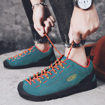 Нови външни мъжки туристически обувки Дишащи планински водоустойчиви дамски маратонки Висококачествени ловни туристически обувки