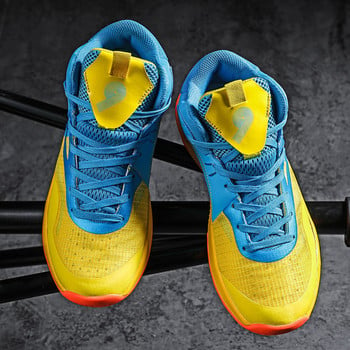 2021 Нов дизайн, модни цветни баскетболни обувки за мъже, жени, дишащи високи маратонки на открито, жени, мъже, дизайнерски обувки, спортни